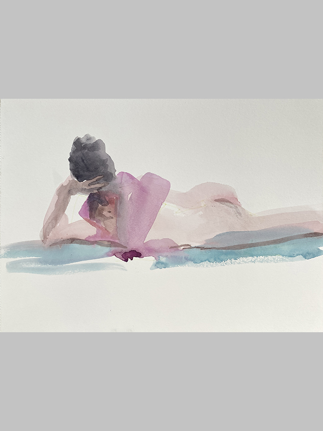 Original watercolor painting, title
